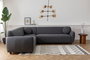 Atelier Del Sofa Eddy Corner 2 (3L-C-3R) - Gris oscuro